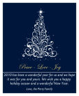 Christmas Tree Vertical Big Rectangle Label